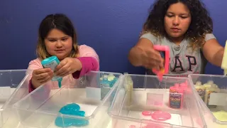 NEW ELMER’S GLOW IN THE DARK GLUE - MAKING FOUR GIANT SLIMES