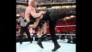 Roman reign attack brock lesnar Raw 2 April 2018