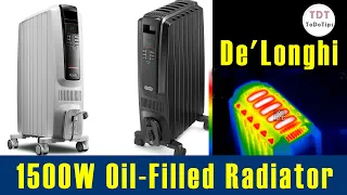 Review of DeLonghi Oil-Filled Radiator Space Heater, Quiet 1500W De'Longhi