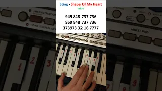 Sting - Shape Of My Heart  #sting #shapeofmyheart  #shorts  #piano #tutorial #music