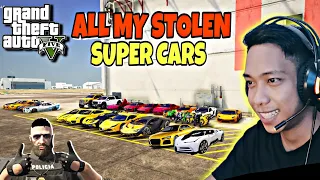 ALL MY STOLEN SUPERCARS | GTA 5 RP (Sobrang Dami na pala!🤭)