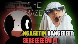 BIKIN KAGET GUYS!, Bermain GAME ROBLOX HOROR THE MAZE - Aidy Family