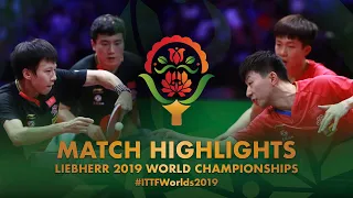 Ma Long/Wang Chuqin vs Lin Gaoyuan/Liang Jingkun | 2019 World Championships Highlights (1/2)