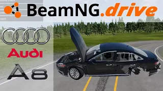 Audi A8 Total Destruction: Insane Crashes in BeamNG.drive!