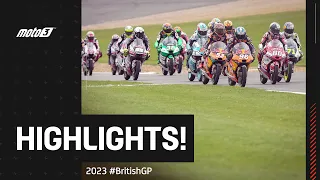 Moto3™ Race Highlights 🤯 | 2023 #BritishGP 🇬🇧