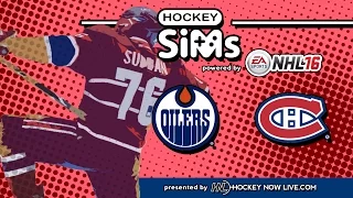 Oilers vs Canadiens (NHL 16 Hockey Sims)