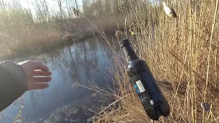 Бутылка-самоловка на щуку для ловли с берега. Рыбалка для ленивых. Беларусь 2020.