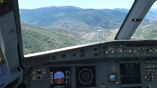 [Flight Sim] A320 Visual Circuit & Landing, VQPR (Paro) RW 15