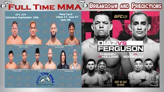 UFC 279: Diaz vs Ferguson / Chimaev vs Holland- Breakdown and Predictions