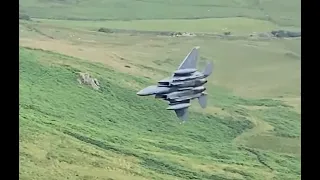 Mach Loop July 2021 RAF Hawks and USAF F-15 Eagle really low level, great sound.....