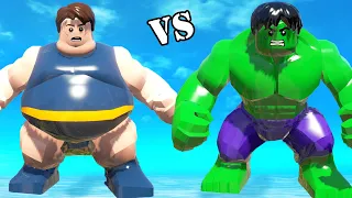 Hulk's Incredible Transformation! Epic Battle: Hulk vs. Blob in LEGO Marvel Superheroes Game!
