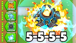 The 5-5-5-5 Tack Shooter Destroys EVERYTHING! (Bloons TD 6)