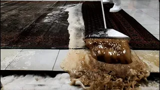 30 YEARS NOT WASHED Dirty Carpet From Shed 😲 | Relaxing Carpet Wash