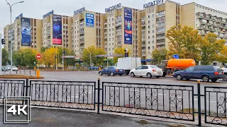 Walking Karagandy 2021 | Bukhar-Zhirau Avenue | Walking Kazakhstan in 4K