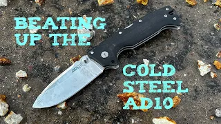 Cut Test: Cold Steel AD10! Built to Withstand Anything