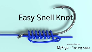 Easy Snell - Fishing Hook Knot Animated