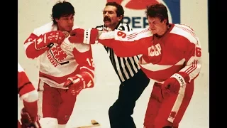 Canada vs U.S.S.R 1987 Bench clearing brawl
