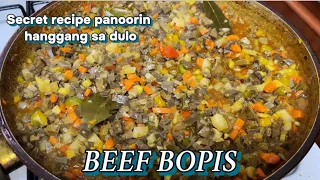 BEEF BOPIS NA AKING FAVORITE AT ANG AKING SECRET RECIPE