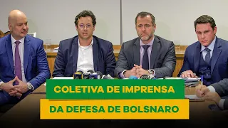 Coletiva de imprensa da defesa de Bolsonaro