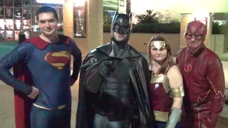 JUSTICE LEAGUE Invades Dawn of Justice Premiere - BATMAN v SUPERMAN Real Life Parody