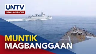 Mga barko ng US at China warships, muntik magbanggaan sa Taiwan Strait