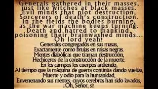 War Pigs - Black Sabbath  {English - Español  Lyrics}