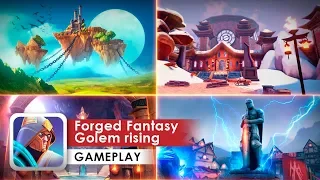 Forged Fantasy Gameplay. Co-op Raid Medium. Golem rising.