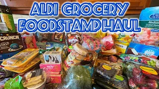 ALDI FOOD-STAMP GROCERY HAUL| MOM OF 4|FOOD VLOG