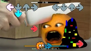 FNF VS Annoying Orange IN REAL LIFE But It's Pibby Version | FNF MEME