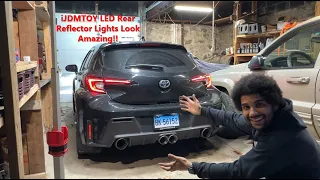 Installing the iJDMTOY LED Rear Reflector Lights onto My GR Corolla