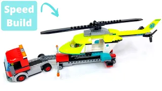 LEGO City 60343 Rescue Helicopter Transport Speed Build