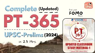 ⚡ Complete*UPDATED* PT-365 in 2.5 hrs | 🔥 UPSC-PRELIMS 2024