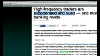 High Frequency Trading Could Cause MAJOR MARKET CRASH!