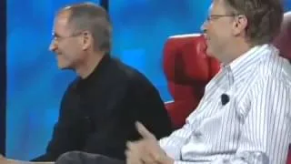 Steve Jobs and Bill Gates at D5