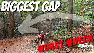 My WORST MTB Crash on the BIGGEST Gap I've Ever Attempted! - Avery Creek Trail -Pisgah Black Diamond