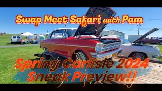 Spring Carlisle 2024 Sneak Preview 1 Swap Meet, Chevy II,'64 Chevy and a What Is It??