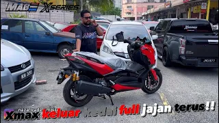 Xmax NEW… terus pegi MABautoparts full jajan 🔥 ( buyer beli moto online sampai mody pun online )