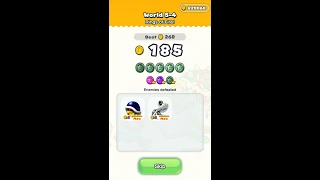 Super Mario Run - World 5-4 - All Black Coins / Green Coins - No Damage (Level 5-4: Rings of Fire!)