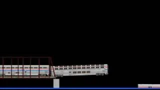 2D Computer Animated Train Wreck.
