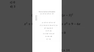 FIND THE REAL ROOTS OF THE EQUATION #shorts