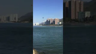 Fire Helicopter getting water in Sha Tin HK