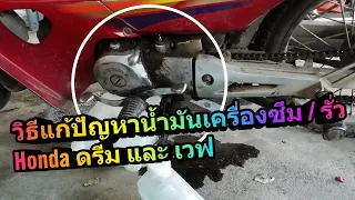 Change Oil Seal for Honda Dream / Honda Wave : How to replace Oil Seal.