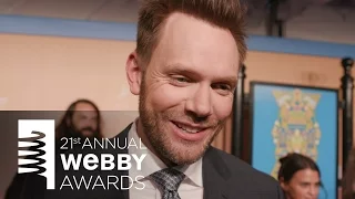 Joel McHale on the Red Carpet at the 21st Annual Webby Awards