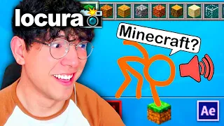 VER MINECRAFT VS ANIMATION ES MEJOR DE LO QUE PENSÉ 😱📸