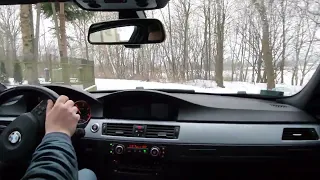 BMW 320d e91 slices snow