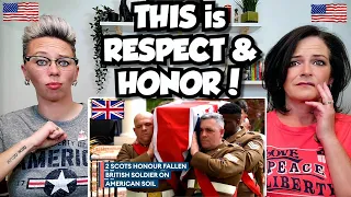American Couple Reacts: UK & US Troops Lay British Soldier Killed in US 250 Years Ago To Rest! *WOW*