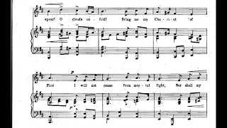 C. Hubert H. Parry - And Did Those Feet in Ancient Time (Jerusalem) for Choir (1916) [Score-Video]