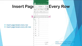 Quickly Insert Page Break Every X Rows In Excel Worksheet