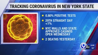 COVID-19 hospitalizations decline in New York; positive test rate remains below 1%