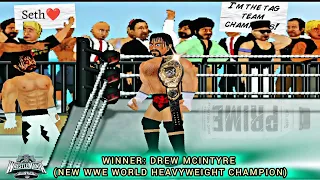 Seth Rollins vs Drew McIntyre for WWE World heavyweight championship- WrestleMania XL |wr2d|